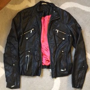 Faux Leather Jacket